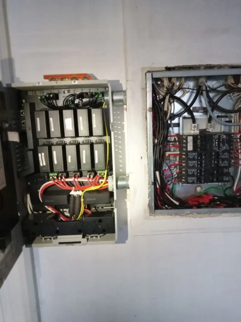 Electrical panel upgrade completed for Security Camera Wiring in Sully Square